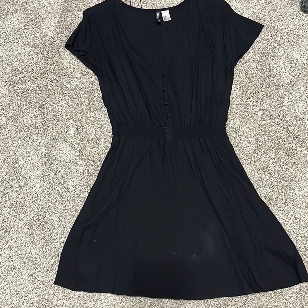 Divided black dress